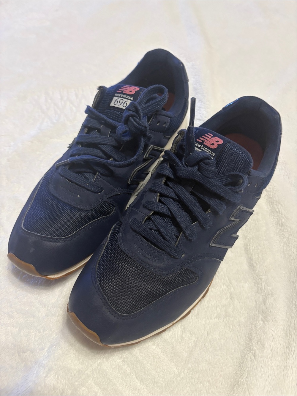 New Balance Women's Navy Blue & Gum Accent Sneakers